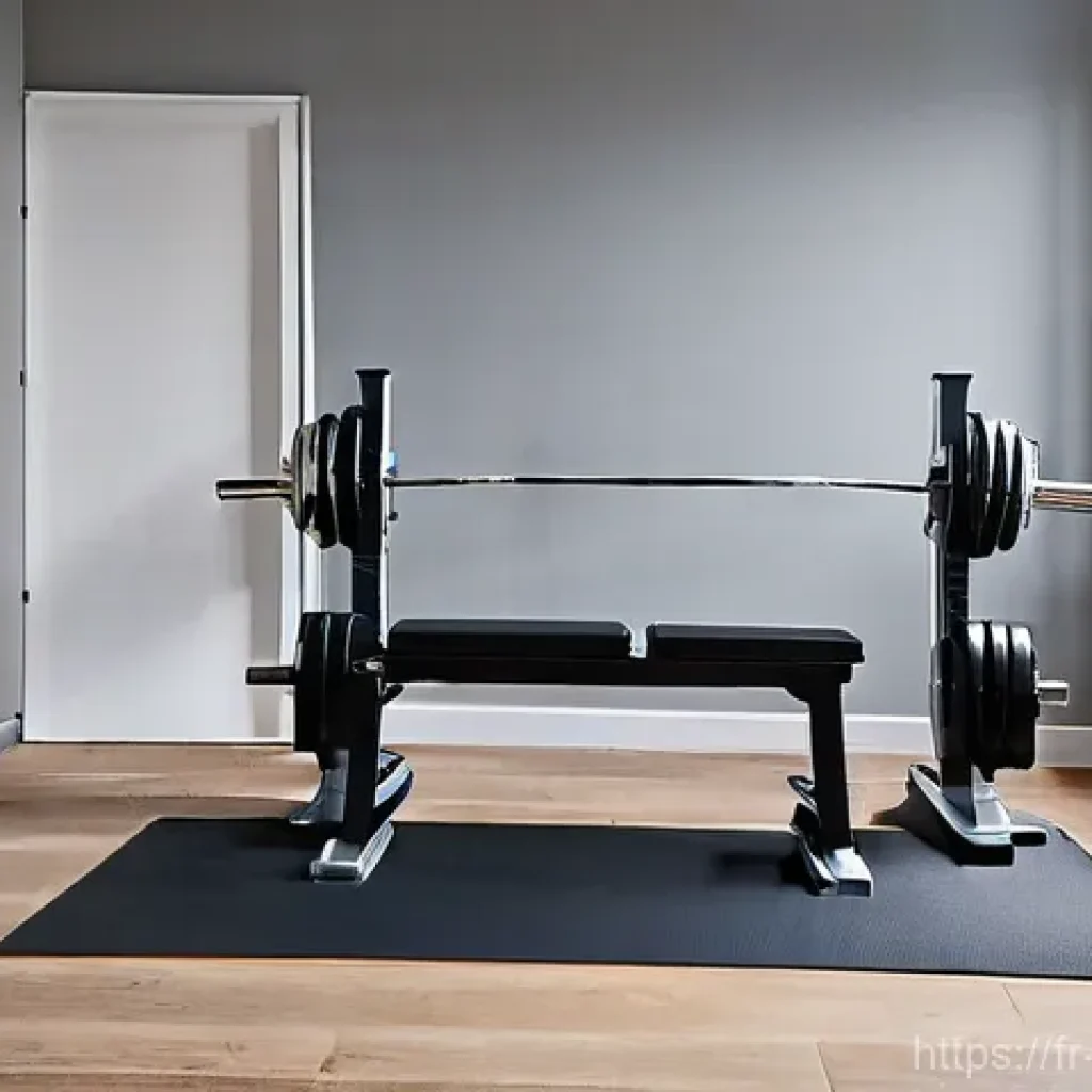 홈트 바벨 운동 - **Prompt 1: "The Home Gym Sanctuary"**
    "A cozy, well-organized home gym corner in a modern Paris...
